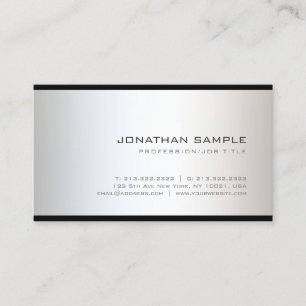 Tarjeta De Visita Plantilla profesional simple elegante moderna pers