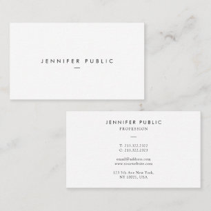 Tarjeta De Visita Plantilla profesional simple elegante y moderna