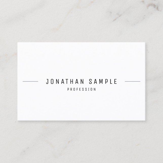Tarjeta De Visita Plantilla profesional simple moderna Guay (Anverso)