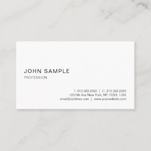 Tarjeta De Visita Plantilla profesional simple y creativa