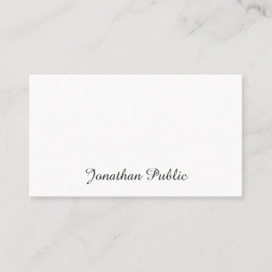 Tarjeta De Visita Plantilla sencilla de script de nombre manuscrito
