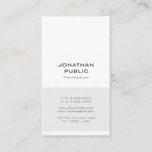 Tarjeta De Visita Plantilla sencilla y profesional elegante moderna