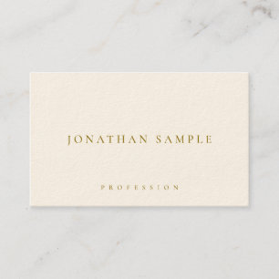Tarjeta De Visita Plantilla Simple Elegante De Lujo Con Texto Dorado
