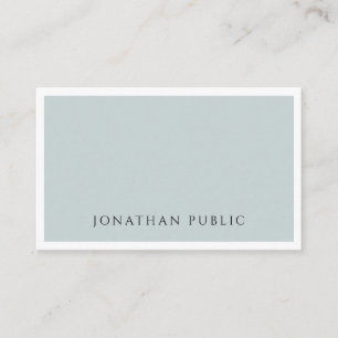 Tarjeta De Visita Plantilla simple elegante moderna de moda del