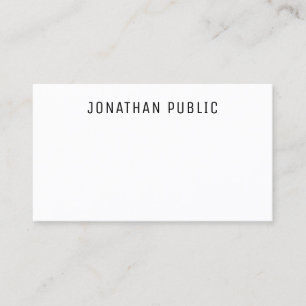 Tarjeta De Visita Plantilla simple elegante profesional moderna pers