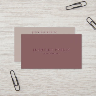 Tarjeta De Visita Plantilla simple lujosa elegante profesional perso