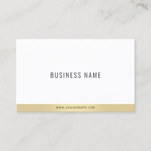 Tarjeta De Visita Plantilla simple moderna profesional elegante dora