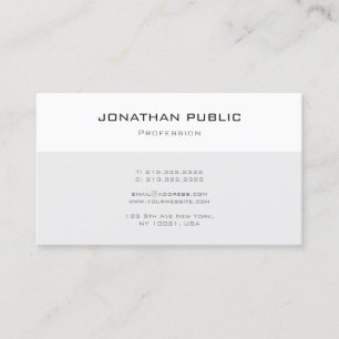 Tarjeta De Visita Plantilla Simple Moderna Profesional Elegante y Ac
