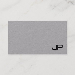 Tarjeta De Visita Plantilla simple monogramada moderna elegante