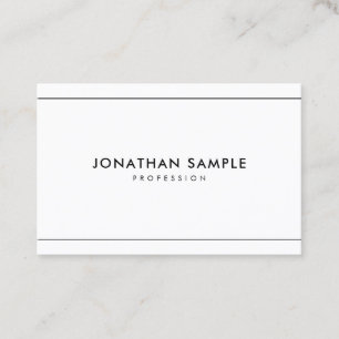 Tarjeta De Visita Plantilla Simple Profesional Moderna Minimalista