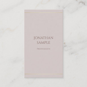 Tarjeta De Visita Plantilla Superior Minimalista Moderna Elegante de