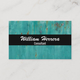 Tarjeta De Visita Plantilla turquesa elegante diseño negrita 100 caj