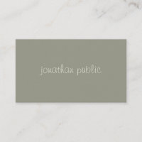 Plantilla verde elegante con escritura a mano