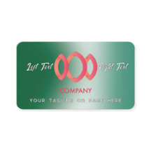 Plantilla verde metálica de degradado moderno