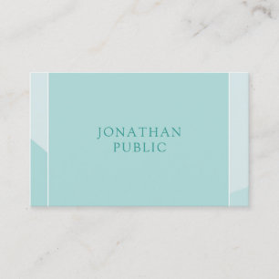 Tarjeta De Visita Plantilla verde simple profesional moderna y elega