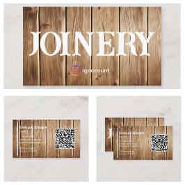 Tarjeta De Visita Plantillas de carpintería para trabajadores de la 