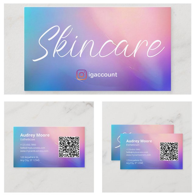 Tarjeta De Visita Plantillas de esteticismo (Esthetician Templates Business Card
)