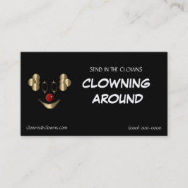 Tarjeta De Visita Plantillas de los logotipos del payaso del oro