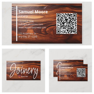 Tarjeta De Visita Plantillas de madera de cocobolo para carpintería 