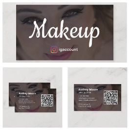 Tarjeta De Visita Plantillas de Maquillador Elegantes y Modernas