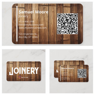 Tarjeta De Visita Plantillas de unión Diseño Carpinteros