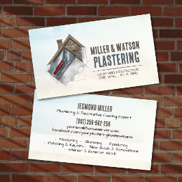 Tarjeta De Visita Plastering Services Drywall Professional
