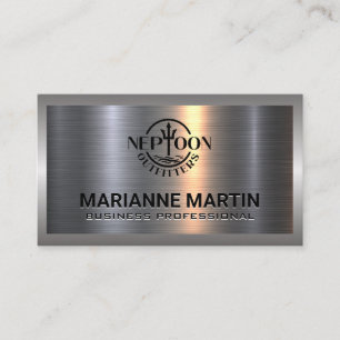 Tarjeta De Visita Plata de aluminio metalizado   Logo