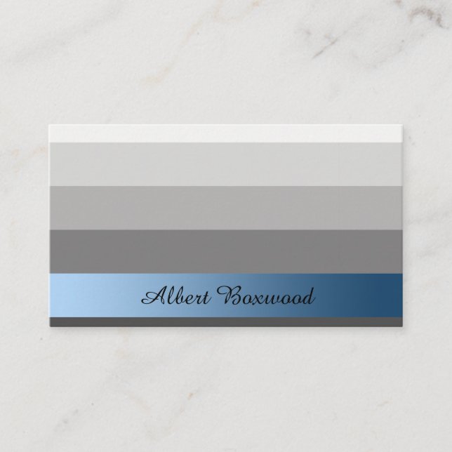 Tarjeta De Visita Plata de la pendiente con el texto azul del (Anverso)