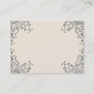 Tarjeta De Visita Plata elegante y beige
