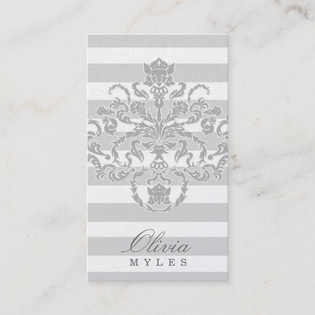 Tarjeta De Visita plata gris de la milla náutica 311-Classic (Anverso)