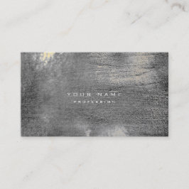Tarjeta De Visita Plata Grungy Monochrom Cemento Wall Gray Gold Sepi