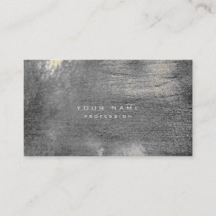 Tarjeta De Visita Plata Grungy Monochrom Cemento Wall Gray Gold Sepi