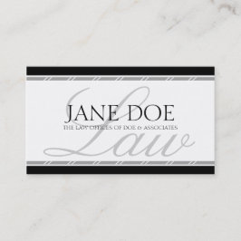 Tarjeta De Visita Plata legal del bufete de abogados del consejero