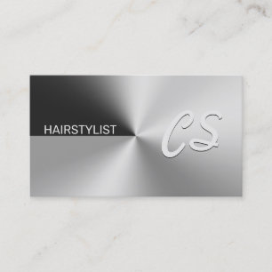 Tarjeta De Visita Plata metálica moderna y elegante