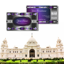 Plata moderna con gradiente morado y Diamantes de 