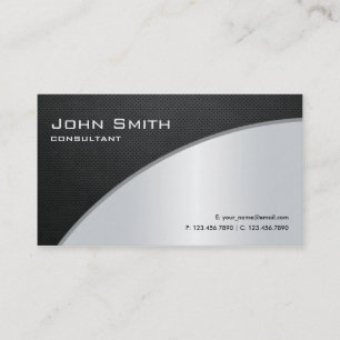 Tarjeta De Visita Plata moderna elegante profesional de la