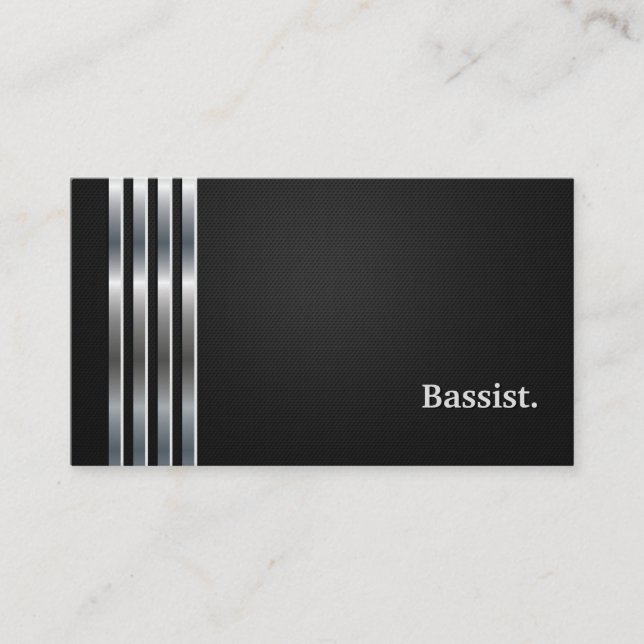 Tarjeta De Visita Plata negra profesional de Baid (Anverso)