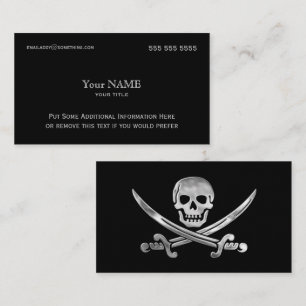Tarjeta De Visita Plata pirata