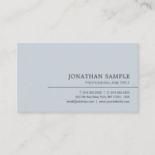 Tarjeta De Visita Plata Profesional Elegante Moderna y Moderna