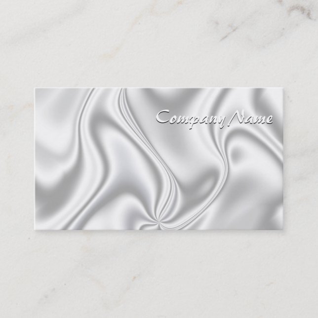 Tarjeta De Visita Plata Satin (Anverso)