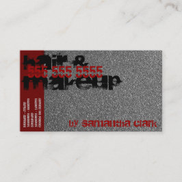 Tarjeta De Visita Plata Sprinkles estilo angustiado Rojo y Negro