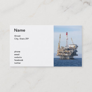 Tarjeta De Visita Plataforma petrolera
