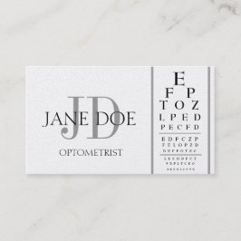 Tarjeta De Visita Platino de lujo de la carta del optometrista