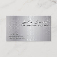 Tarjeta de visita Platinum Metalizado Transportati