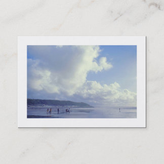 Tarjeta De Visita Playa (bordeada)