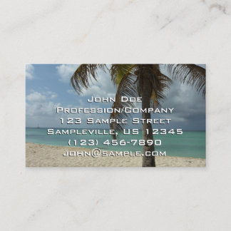 Tarjeta De Visita Playa de Aruba I Bella Escena Natural