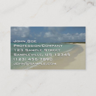 Tarjeta De Visita Playa de Aruba II Bonita Escena Natural