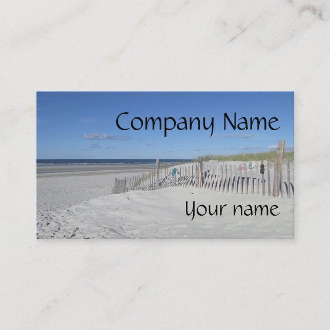 Tarjeta De Visita Playa de Cape Cod (Anverso)