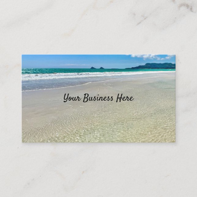 Tarjeta De Visita Playa de Kailua (Anverso)