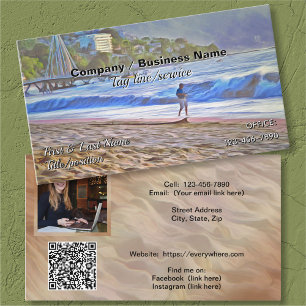 Tarjeta De Visita Playa de Los Muertos 786 QR